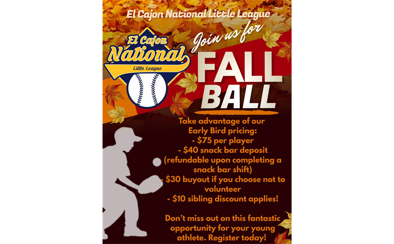 Fall Ball 2024 Registration Now Open!